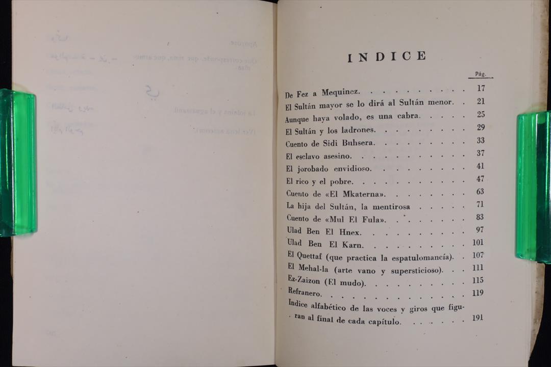 LIBRO. LECTURAS DE ÁRABE VULGAR. CUENTOS Y REFRANES. 1952 (t)