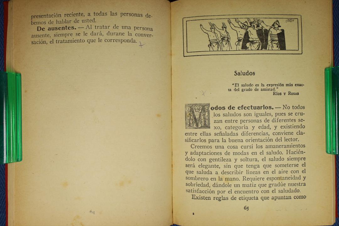 LIBRO TRATADO PRÁCTICO DE ETIQUETA Y DISTINCIÓN SOCIAL. (t)