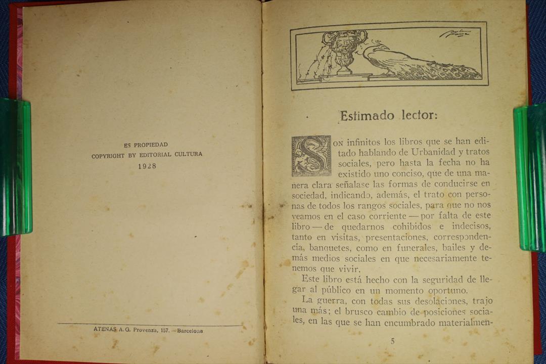 LIBRO TRATADO PRÁCTICO DE ETIQUETA Y DISTINCIÓN SOCIAL. (t)