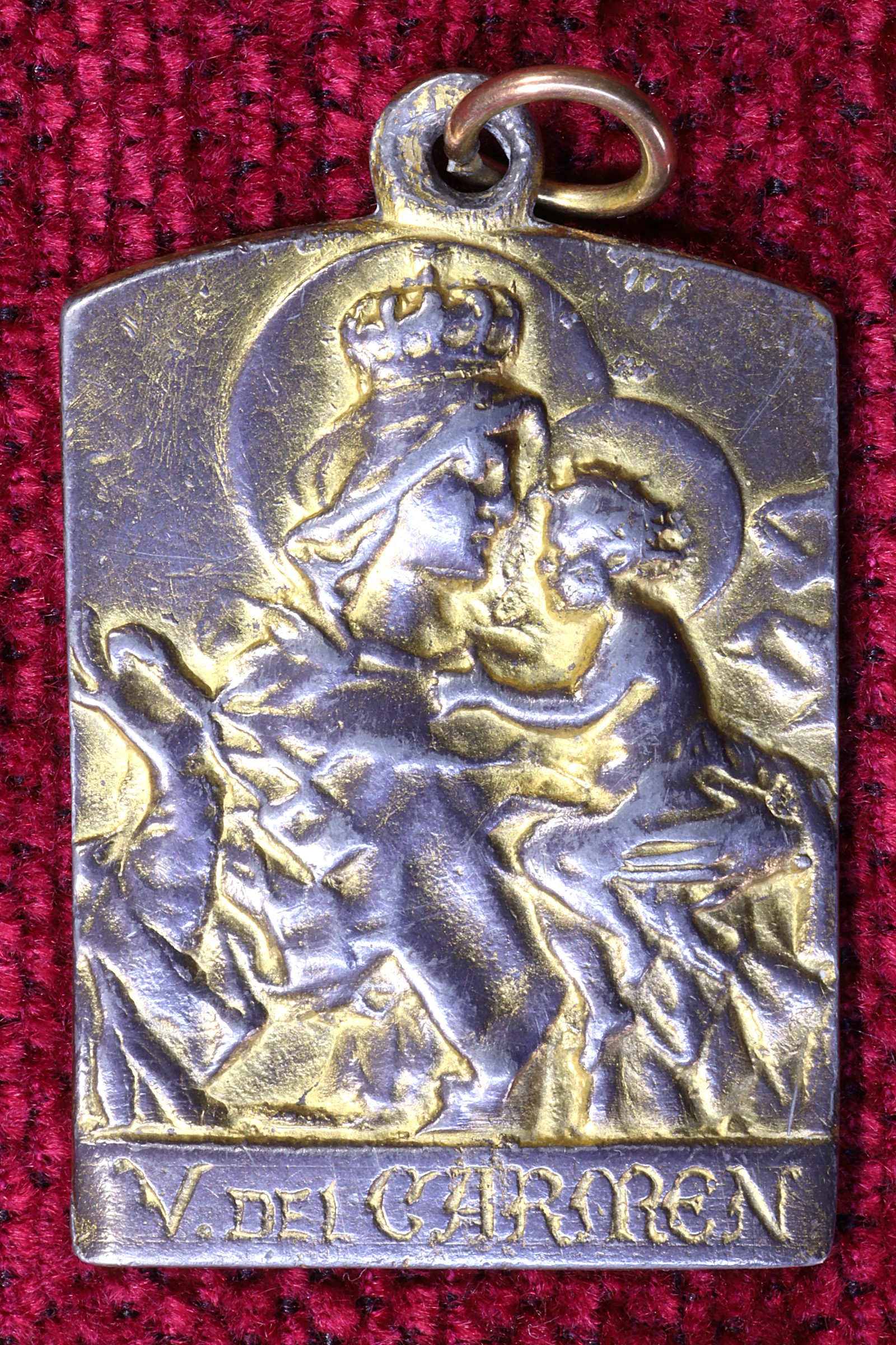 Antiques of virgin of carmen medal