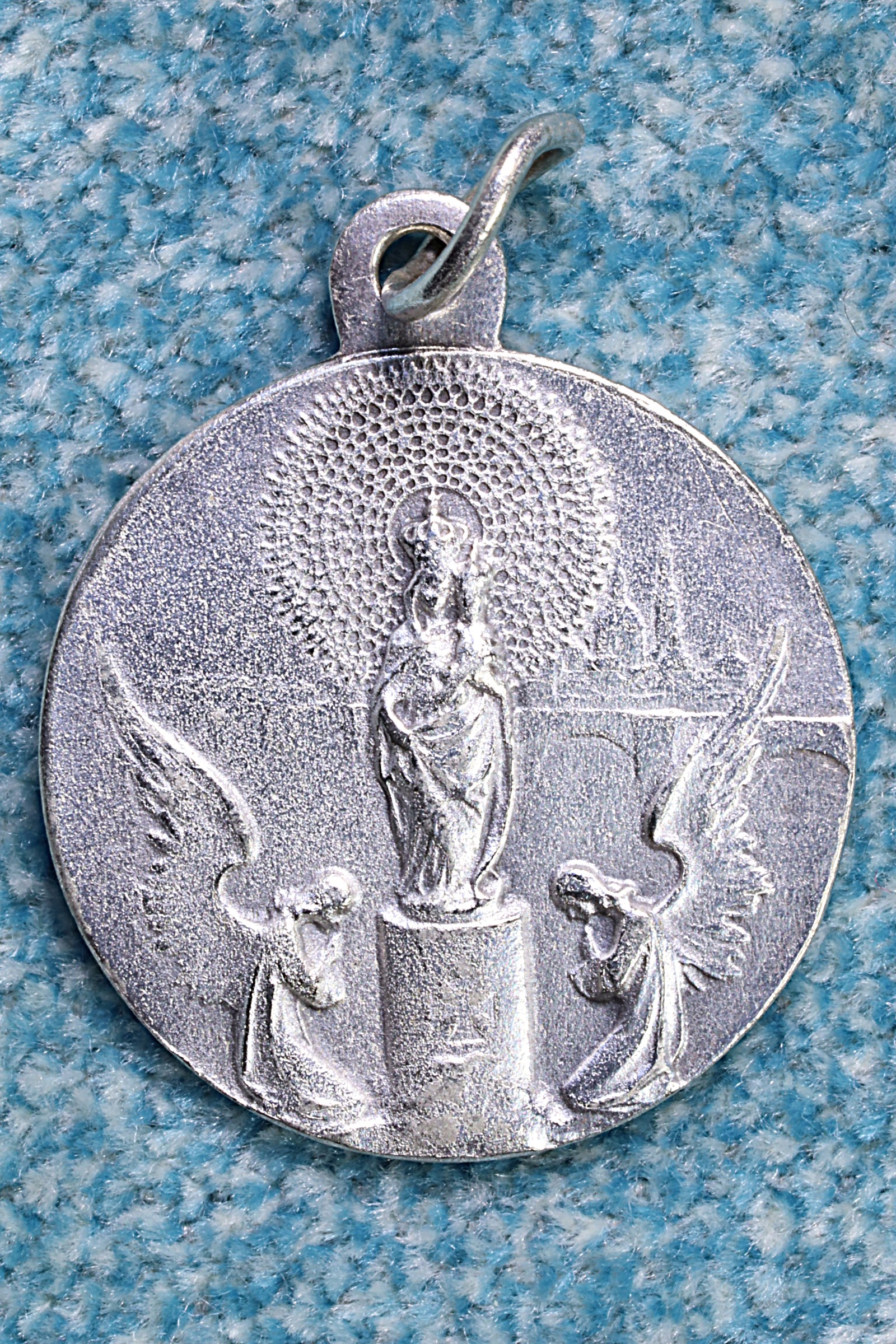 Antiques of virgin of the pilar medal modernist