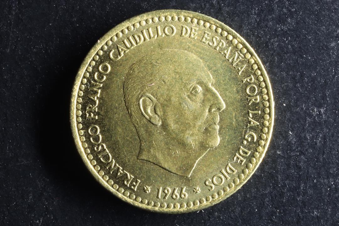 MONEDA FRANCO 1 PESETA. 1966*75 - EBC 1966 (t)