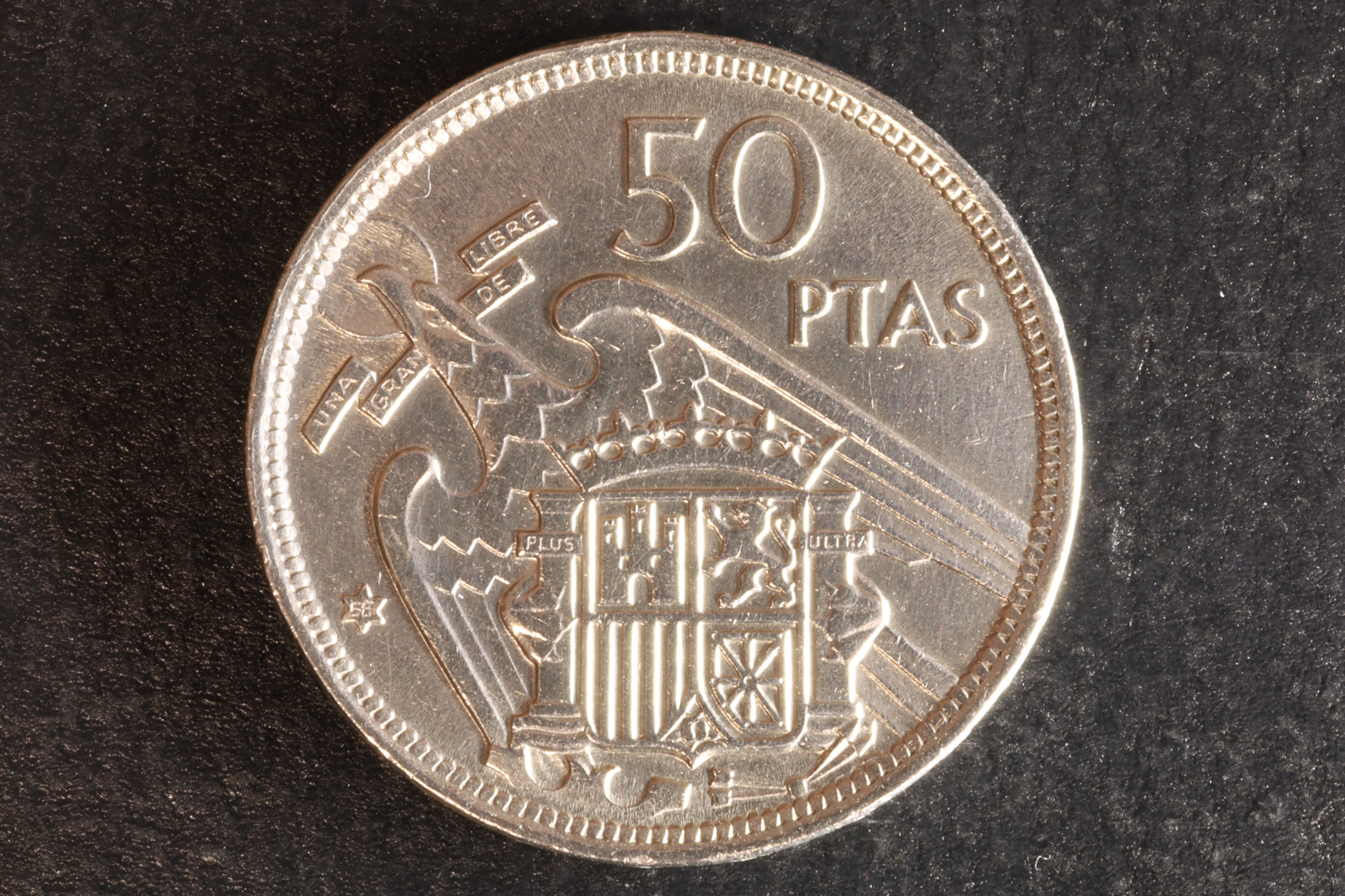 MONEDA FRANCO 50 PESETAS 1957 *58 - BC 