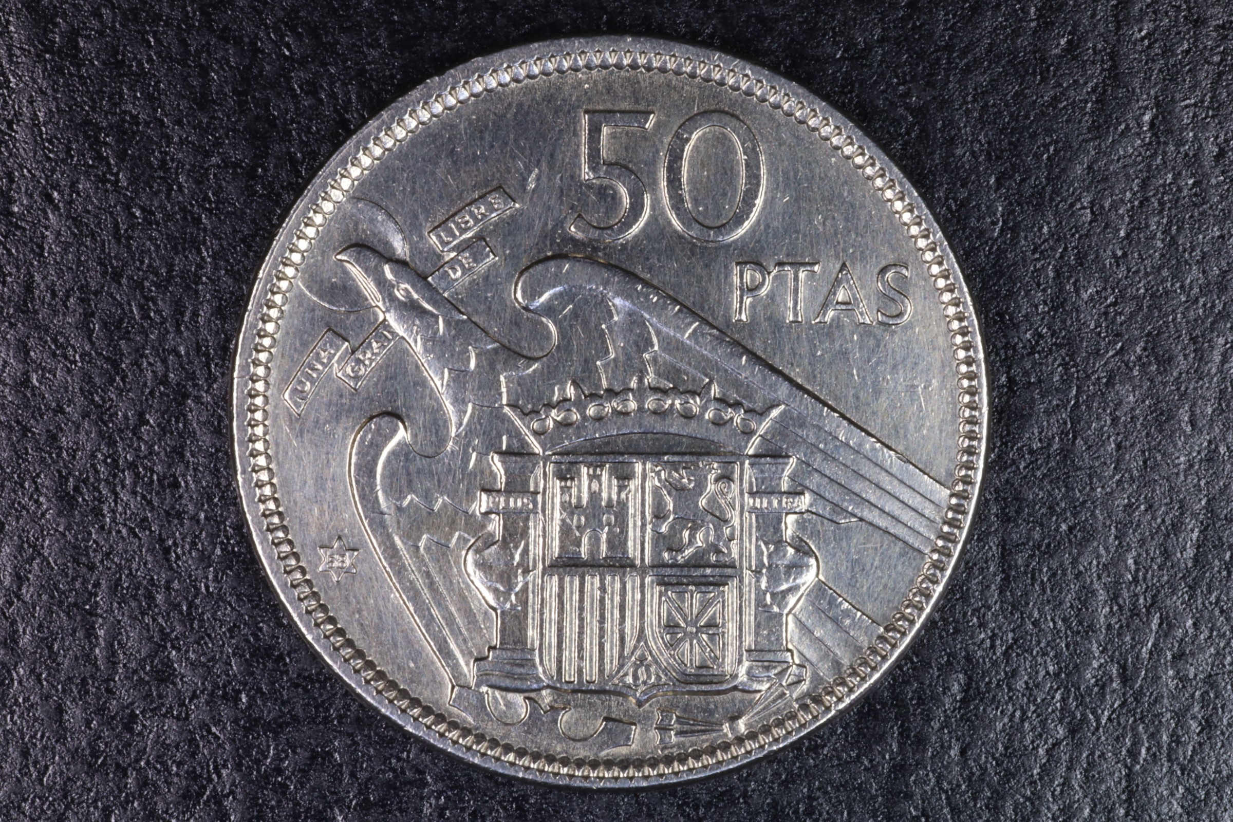 MONEDA FRANCO 50 PESETAS 1957 *58 - MBC