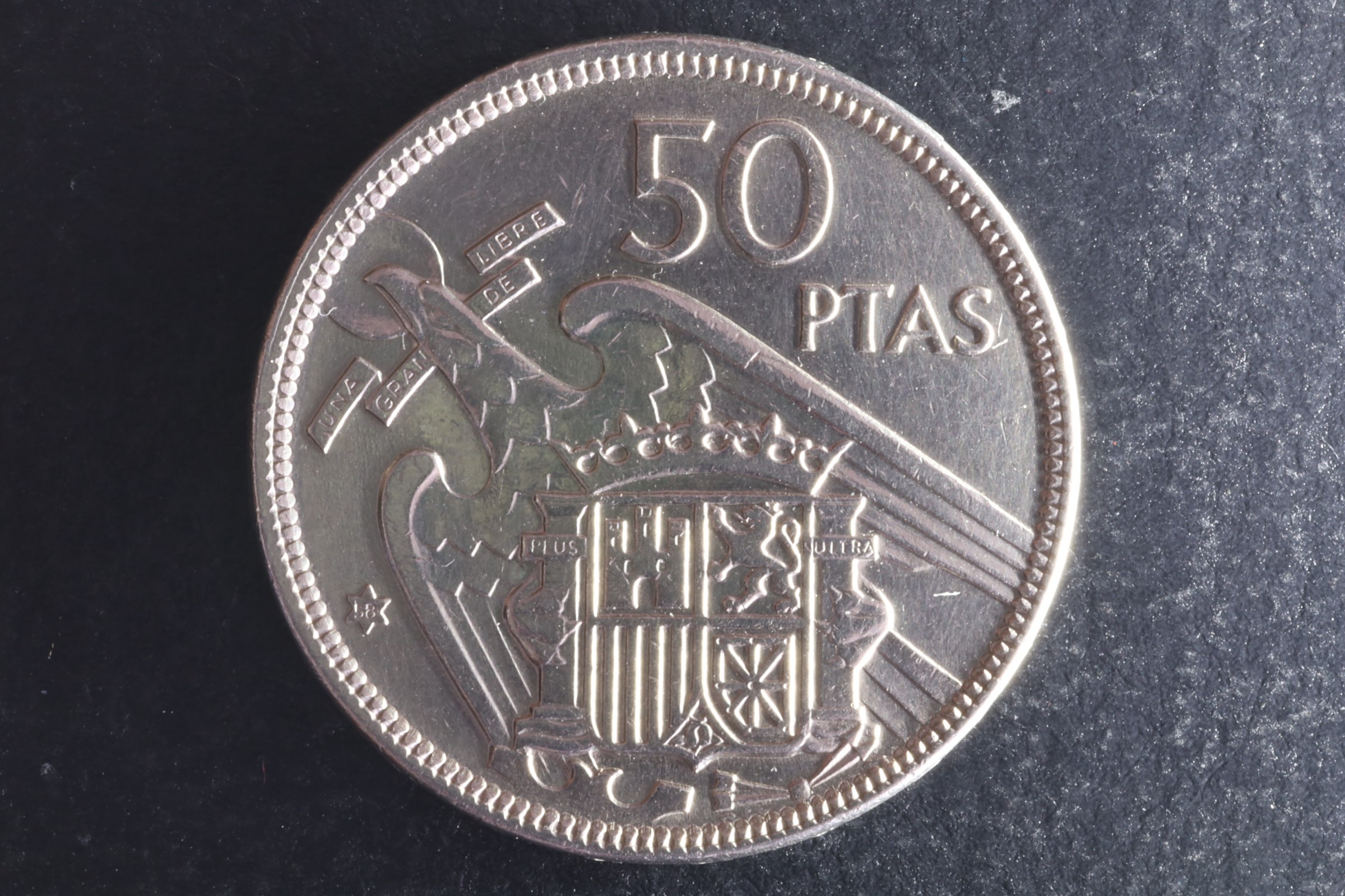 MONEDA FRANCO 50 PESETAS 1957 *58 - MBC