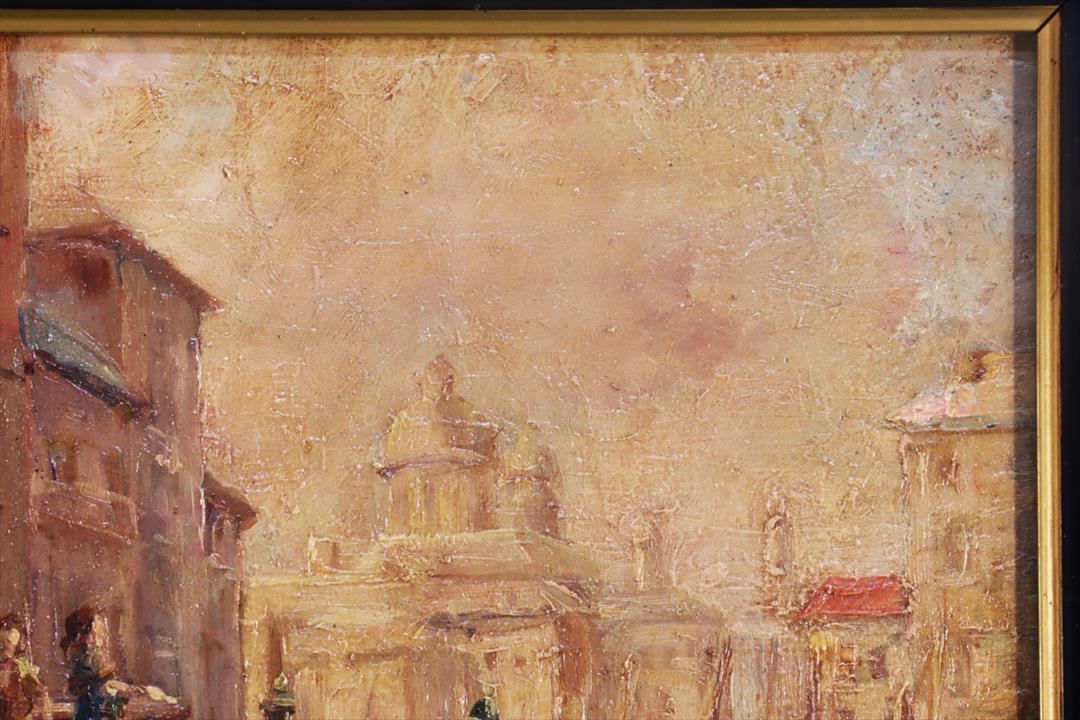 ÓLEO VISTA DE VENECIA. FIRMADO MINAVET. S.XX (t)