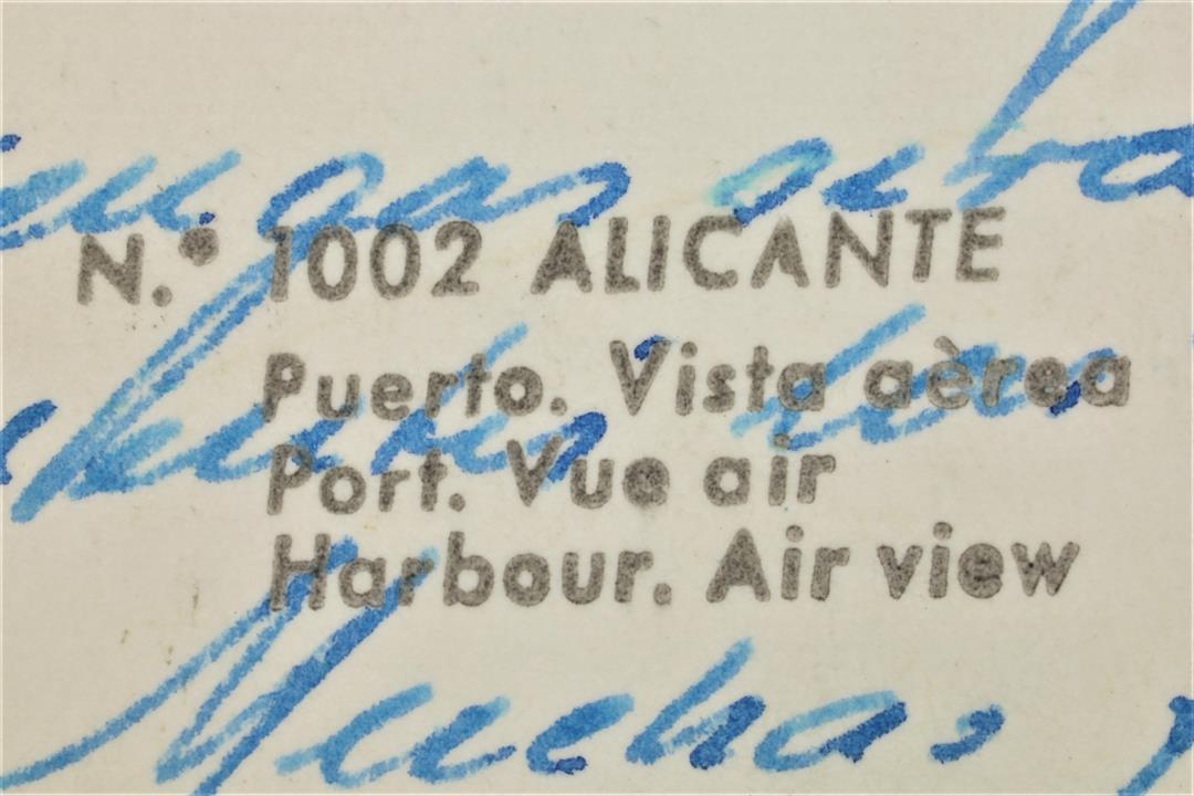 POSTAL ALICANTE. PUERTO. VISTA AÉREA. 1002. (t)