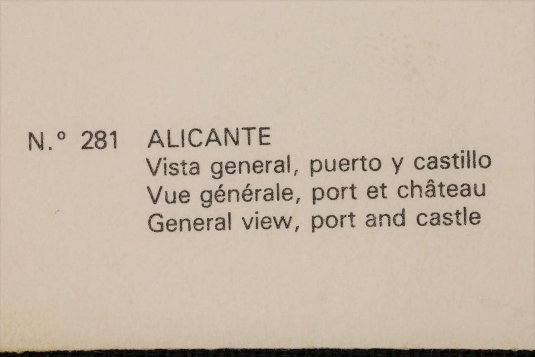 POSTAL ALICANTE VISTA GENERAL, PUERTO Y CASTILLO. A COLOR. 281 (t)