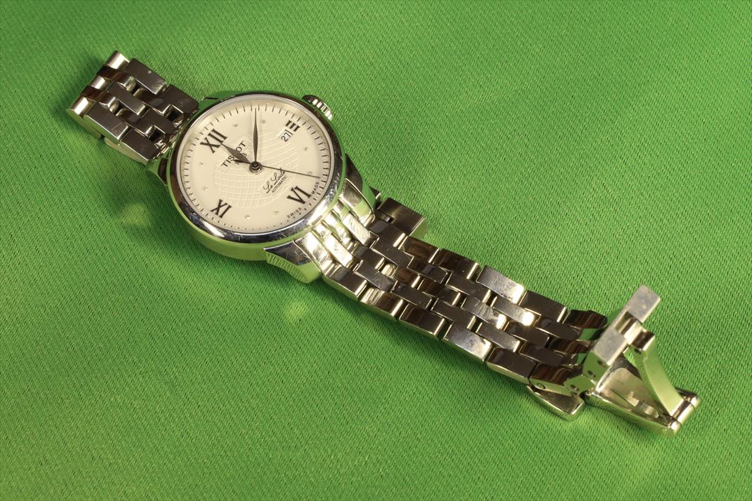 Antiguedades de reloj de muñeca tissot automatico diamantes