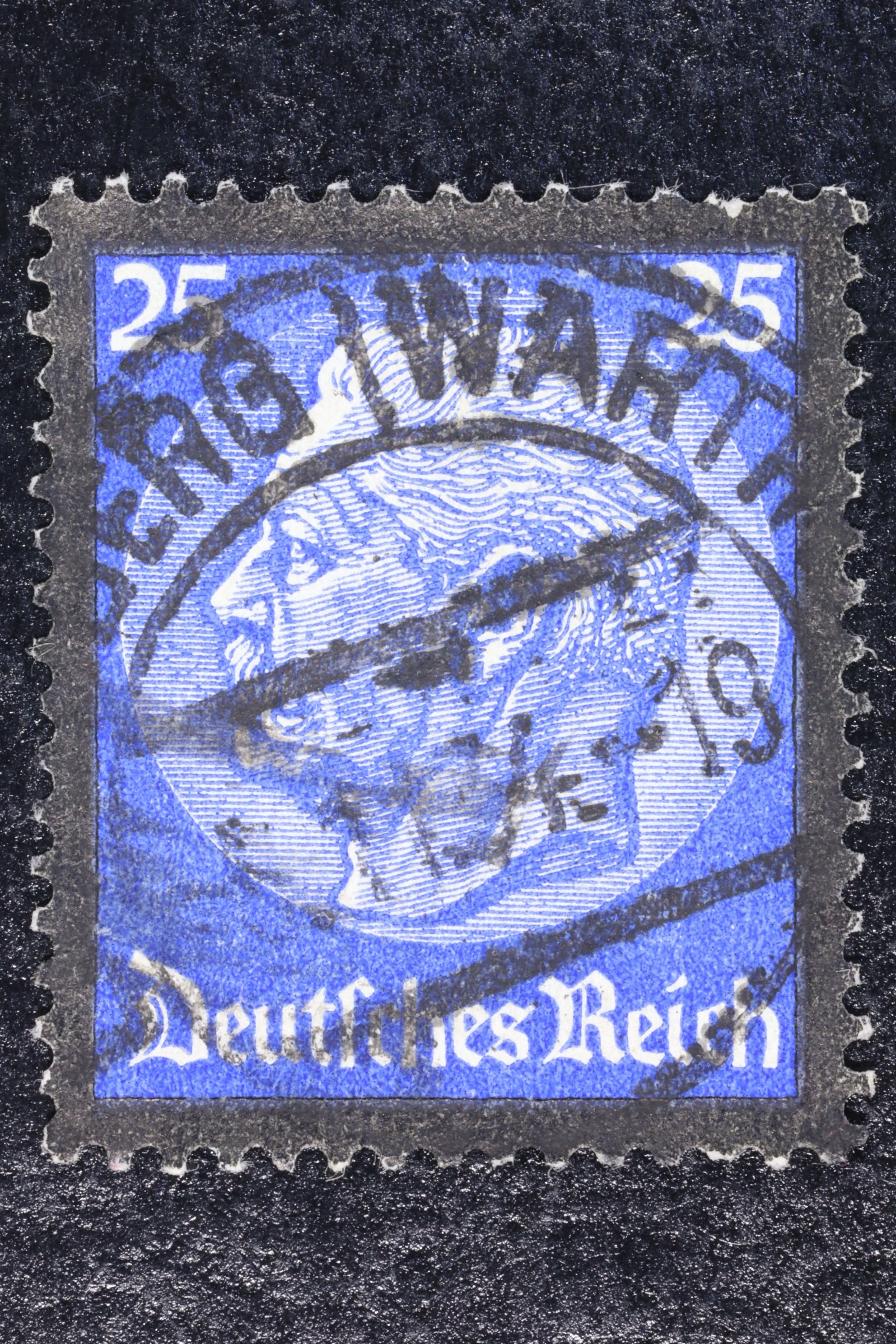 Antiques of postal stamp germany pence used