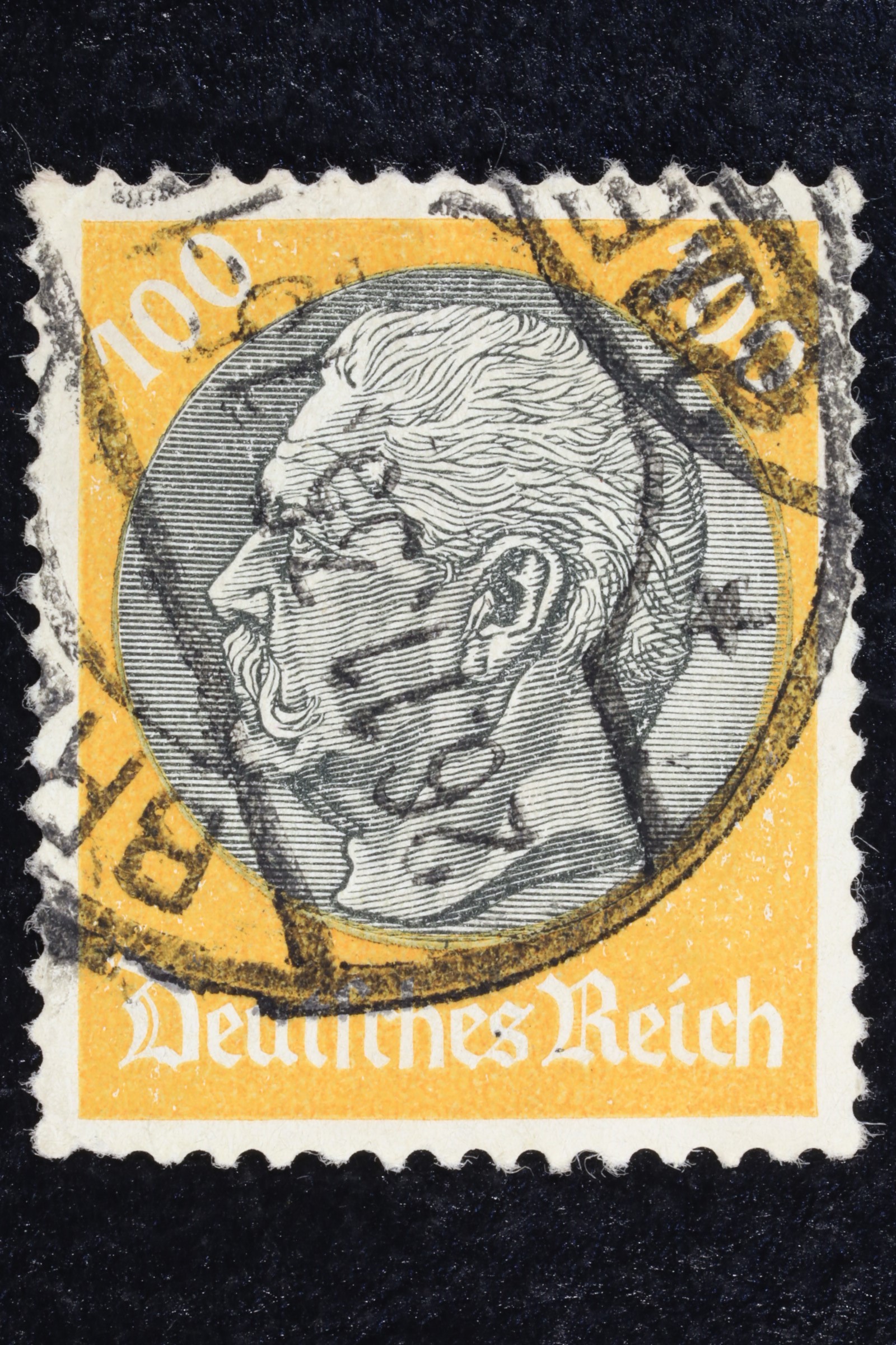 Antiques of postal stamp germany pence used