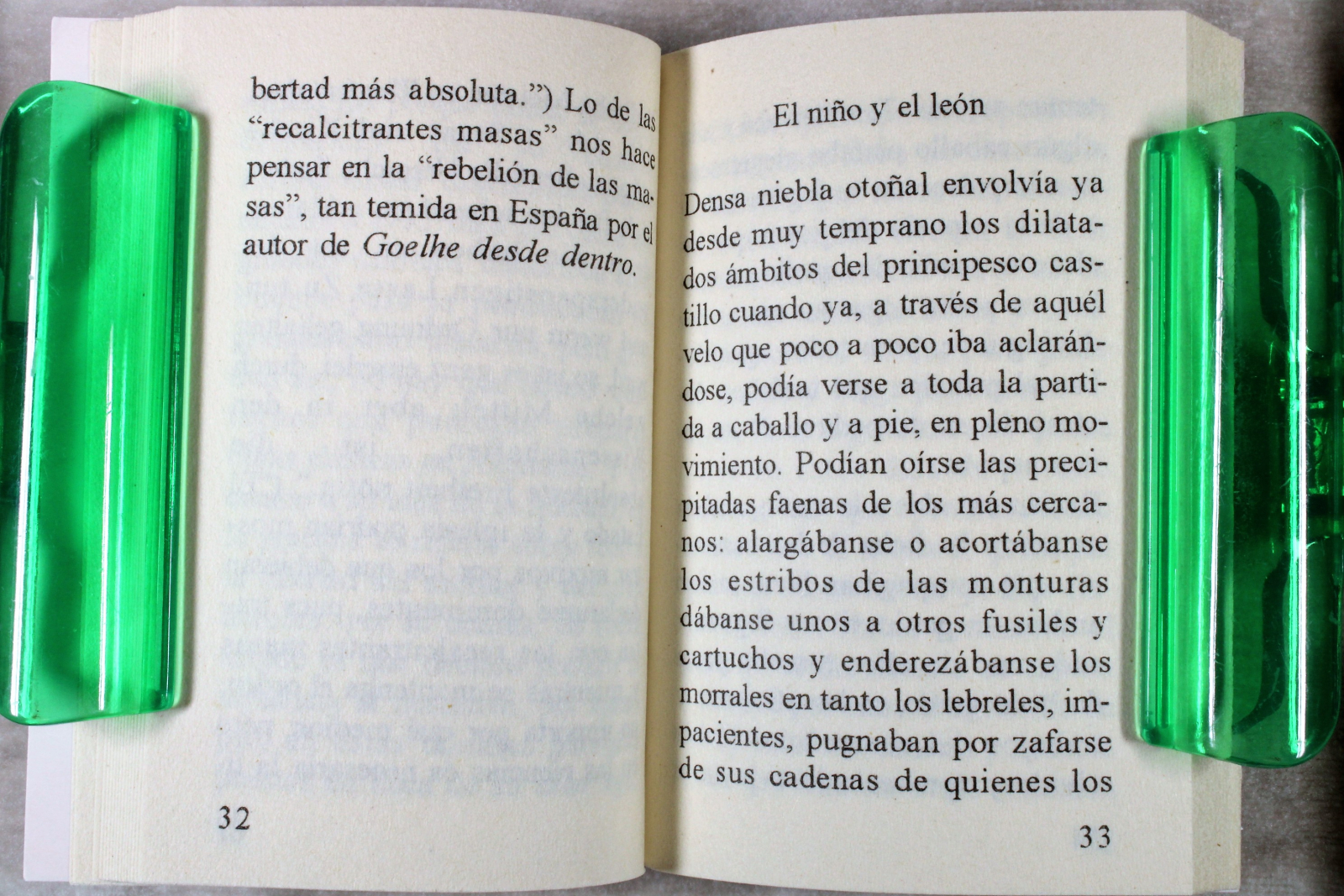 Libro Miniatura Cuento del niño y el León. Goehte. 