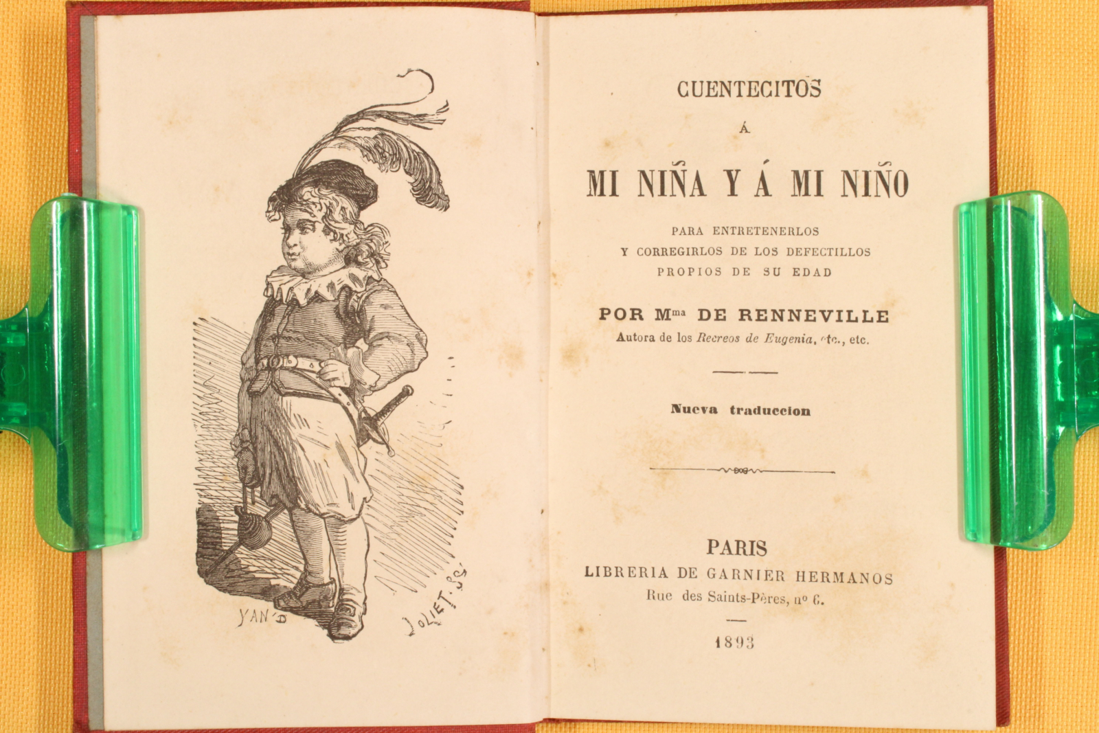 Mini Libro Cuentecitos. Renneville. París. 1893