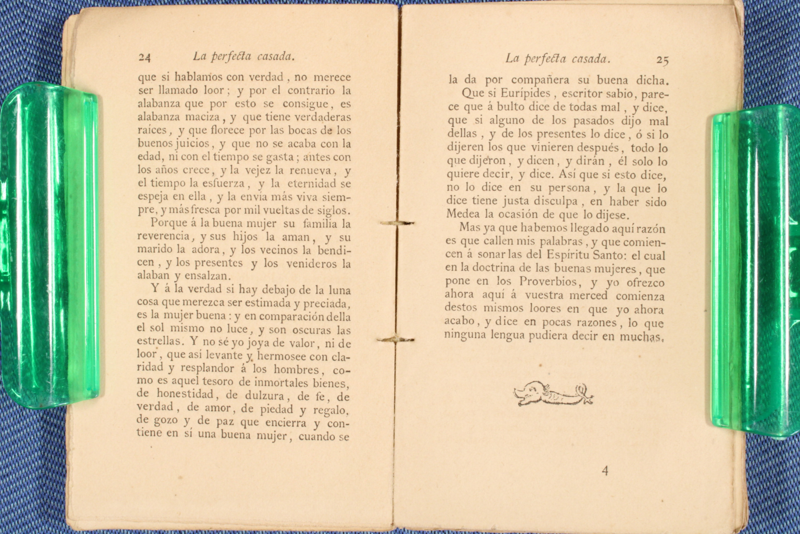 Mini libro La perfecta casada. 1882