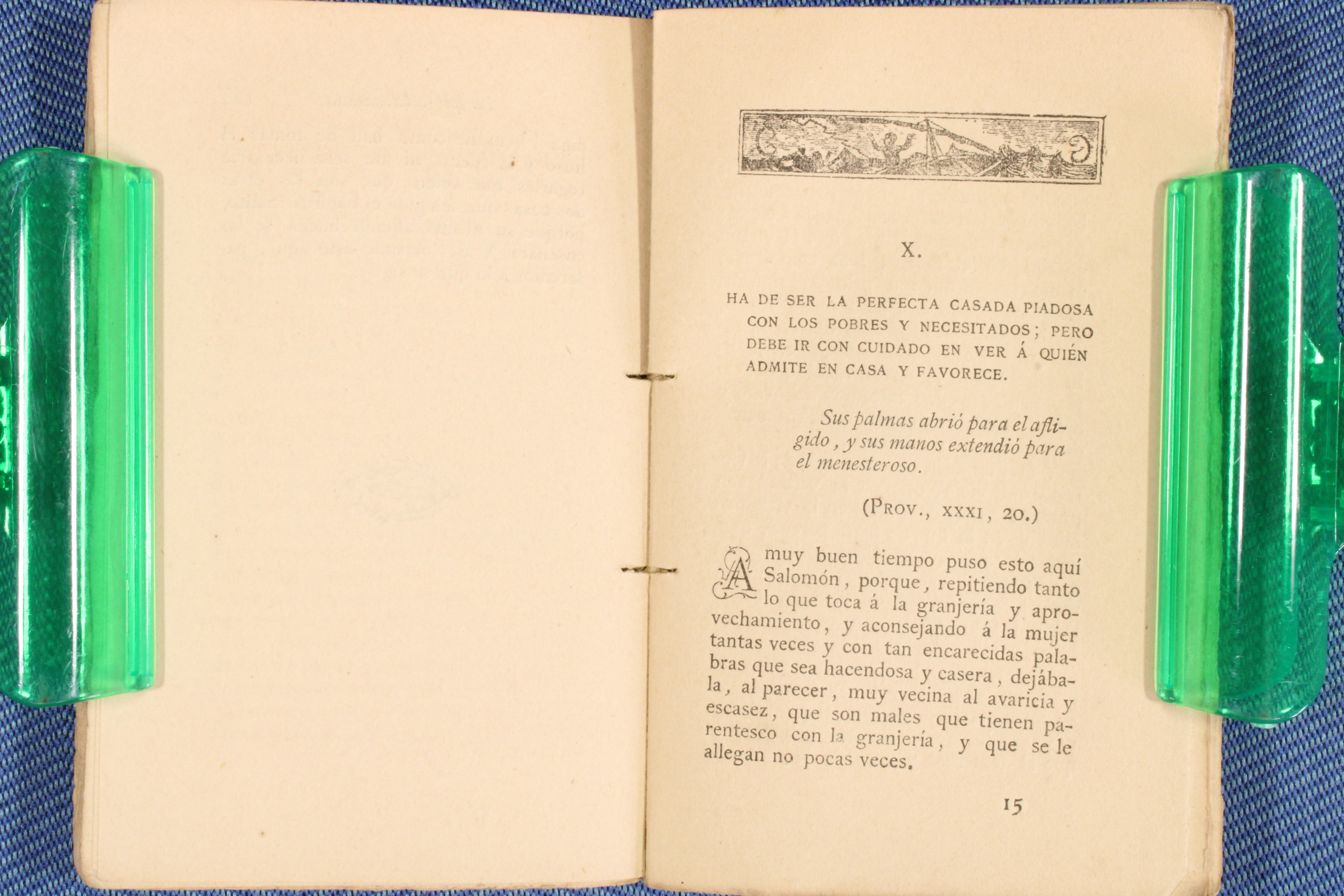 Mini libro La perfecta casada. 1882